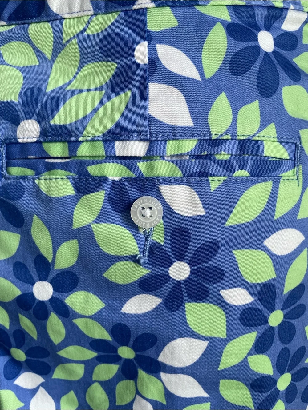 Lady Hagen Tennis Golf Pickleball Skort Blue Green Floral Pattern Size 10